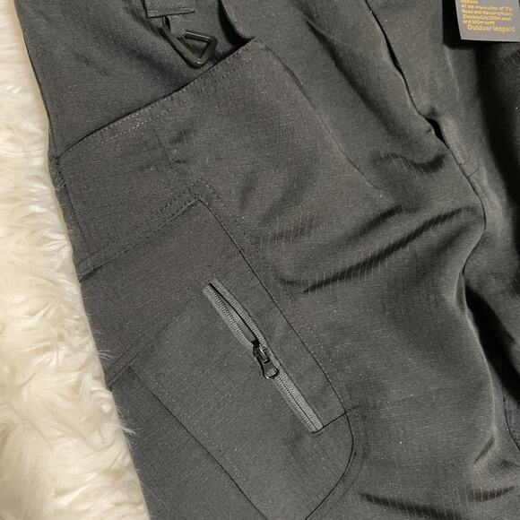 35 X 29 Men’s Cargo Work Camping Hiking Tactical Ripstop Utility Pants Black - Picture 5 of 10